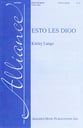 Esto Les Digo SATB choral sheet music cover